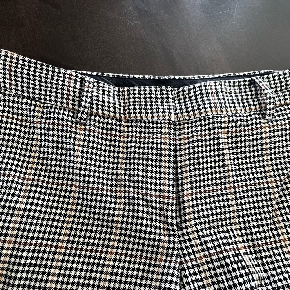Talbots Black and White Checkered Hampshire Ankle Pants - Picture 5 of 7